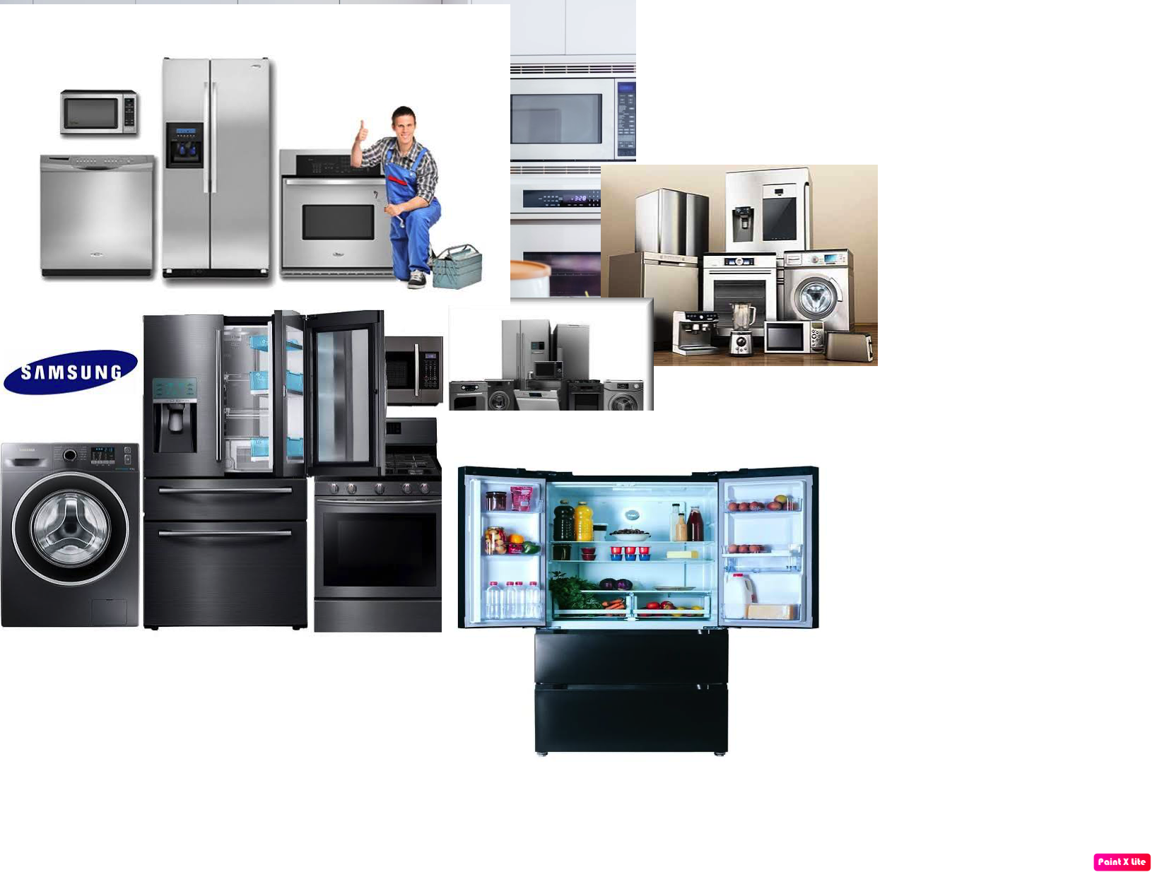 Clean modern kitchen with built-in appliances
